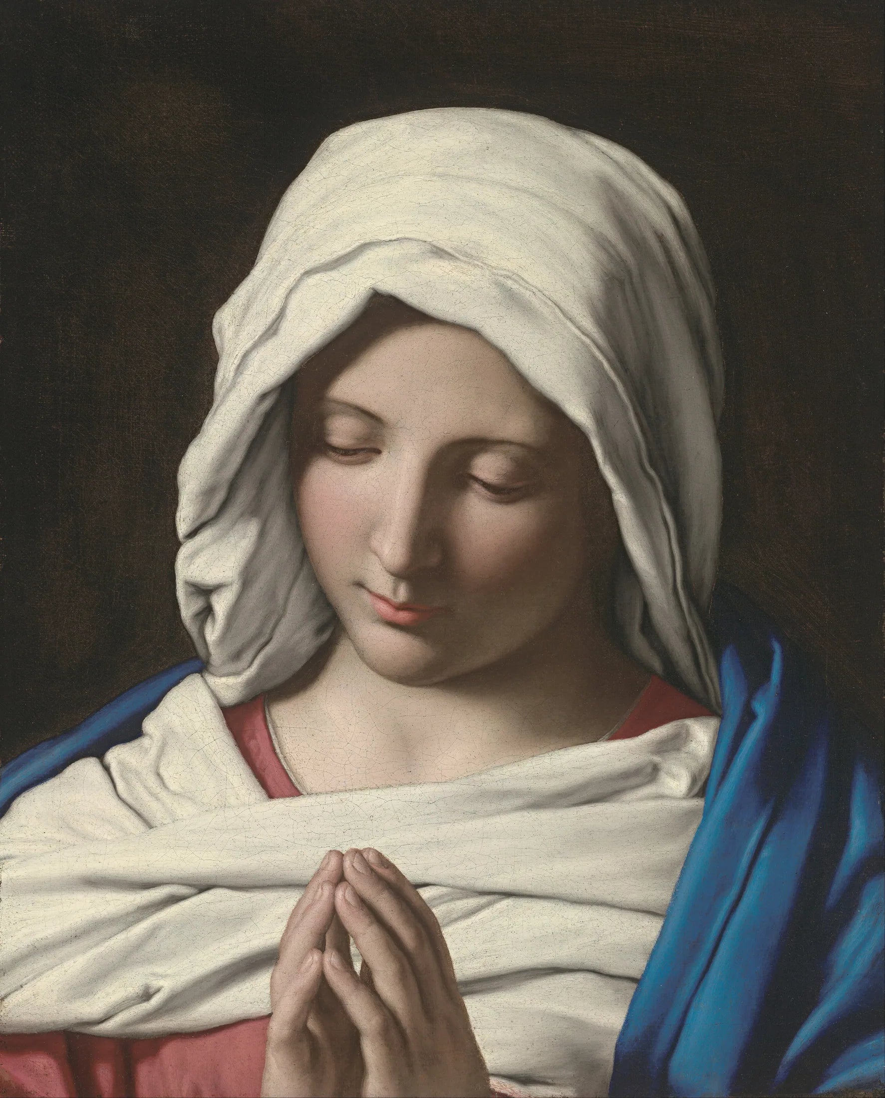 Vierge en prière - Giovanni Battista Salvi image 1 reproduction de peinture à l’huile