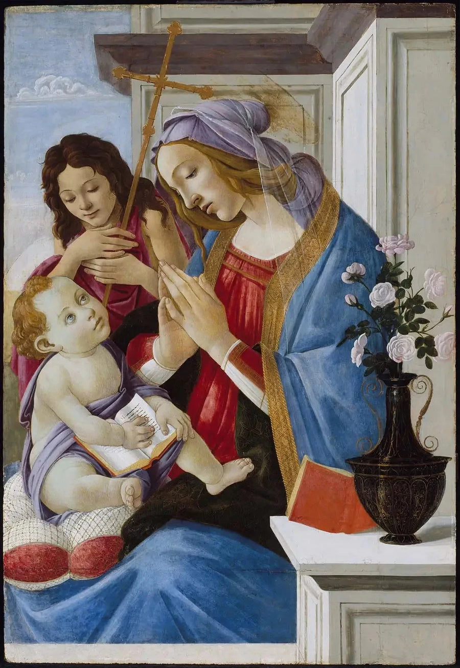La Vierge et l’Enfant avec saint Jean-Baptiste, vers 1500 – Botticelli