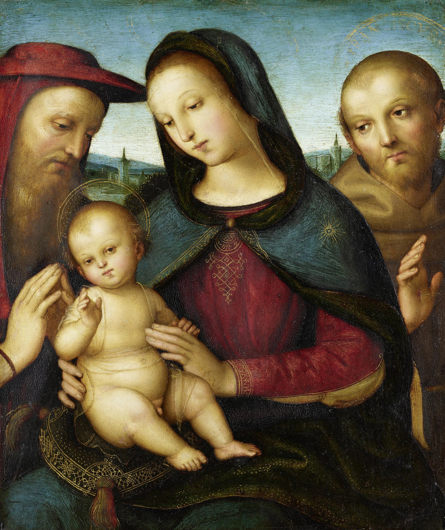 Vierge à l’Enfant avec saint Jérôme et saint François, vers 1502 – Raphaël