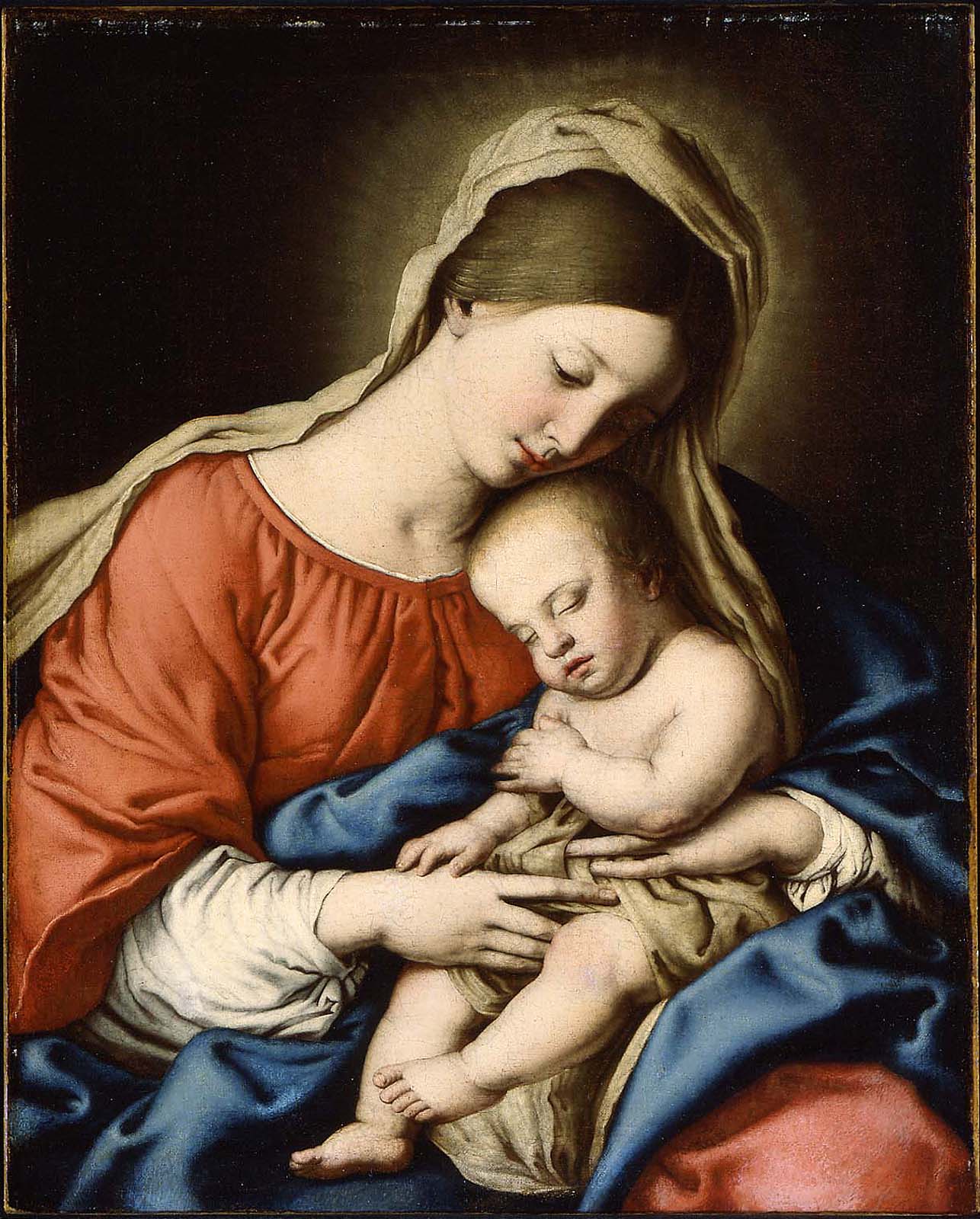 Vierge et Enfant - Giovanni Battista Salvi image 1 reproduction réalisée par Alpha Reproduction