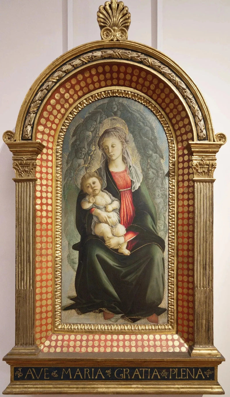 La Vergine e il Bambino in una gloria di serafini - Sandro Botticelli