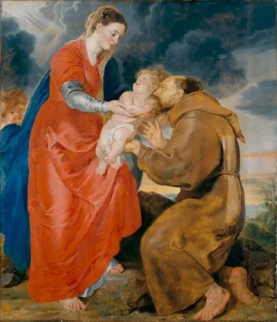 Vierge présentant l’Enfant Jésus à saint François d’Assise - Peter Paul Rubens image 1 reproduction réalisée par Alpha Reproduction