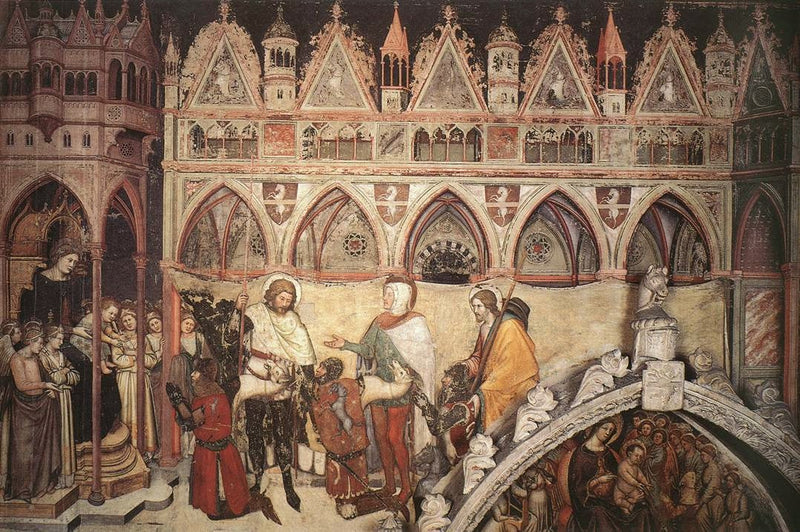 Vergine venerata dai membri della famiglia Cavalli - Altichiero da Zevio