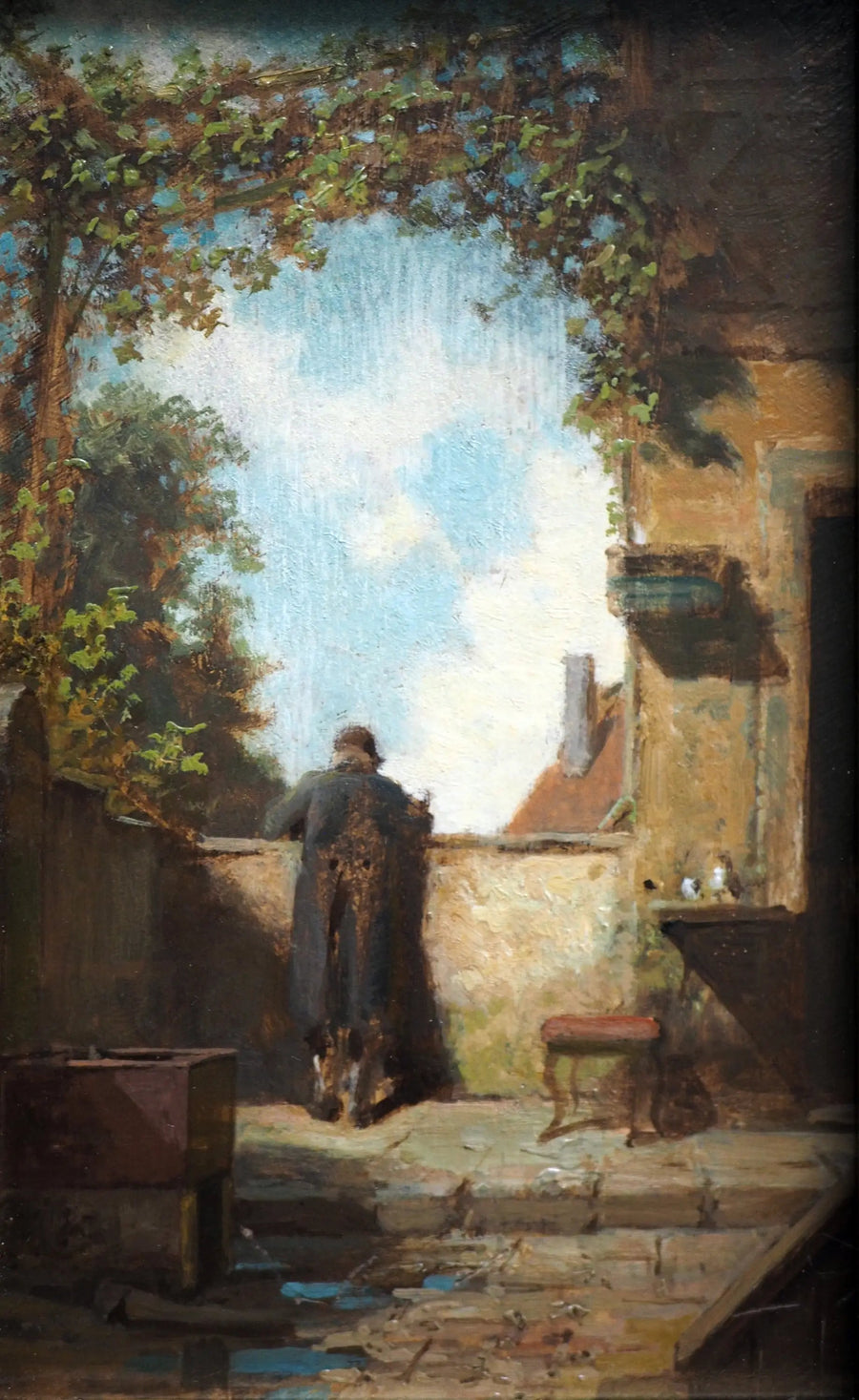 Vecchio signore sulla terrazza - Carl Spitzweg