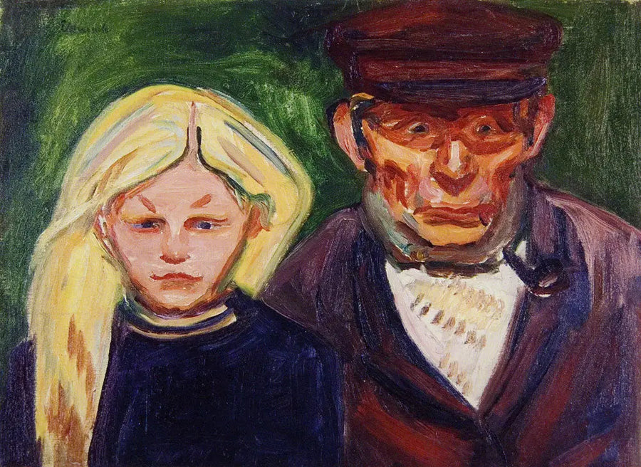 Vecchio Pescatore e sua Figlia - Edvard Munch