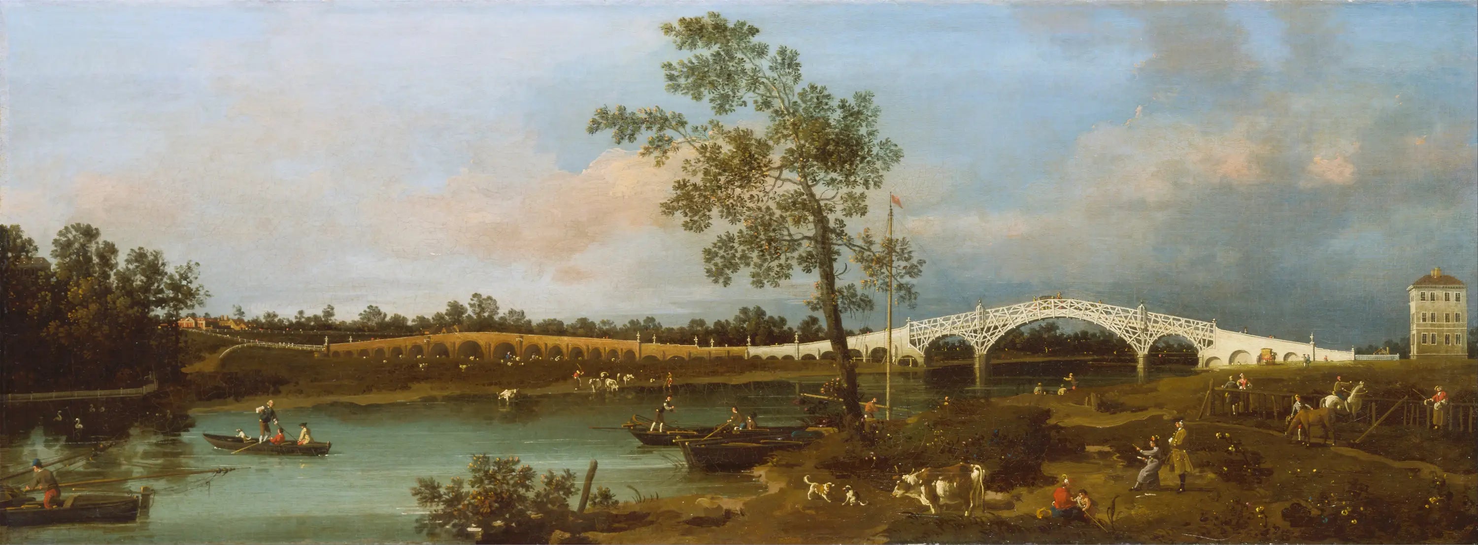 Vieux pont de Walton - Canaletto - Alpha Reproduction