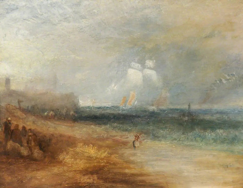 Vista della Spiaggia a Margate - J. M. W. Turner