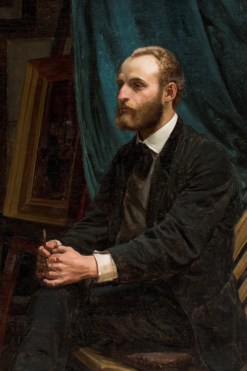 Viggo Johansen nel suo studio - Michael Peter Ancher
