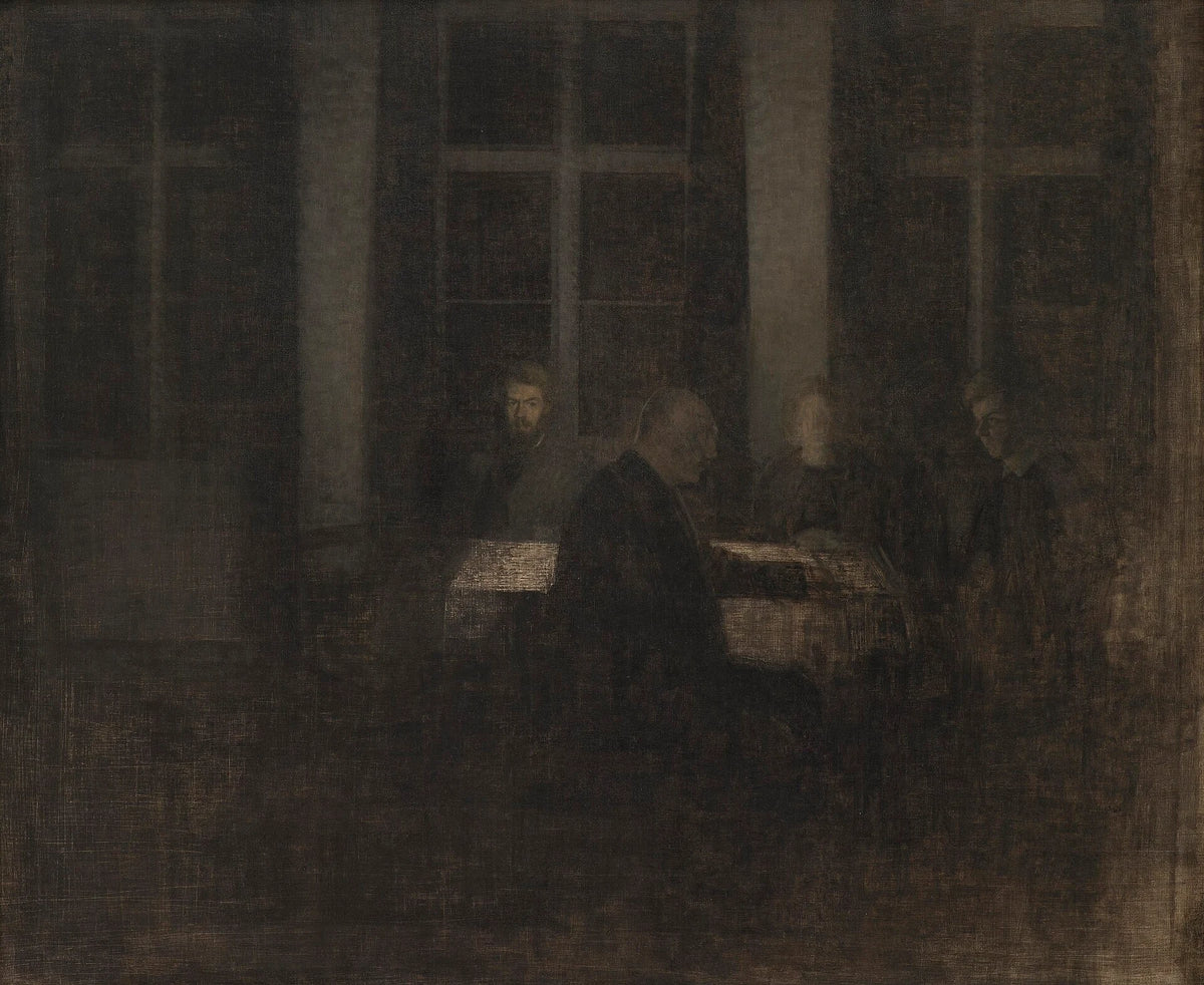 Serata in soggiorno - Vilhelm Hammershøi