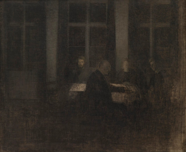Serata in soggiorno - Vilhelm Hammershøi