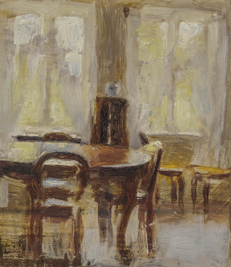 La Salle à manger de Frederiksberg Allé - Vilhelm Hammershøi
