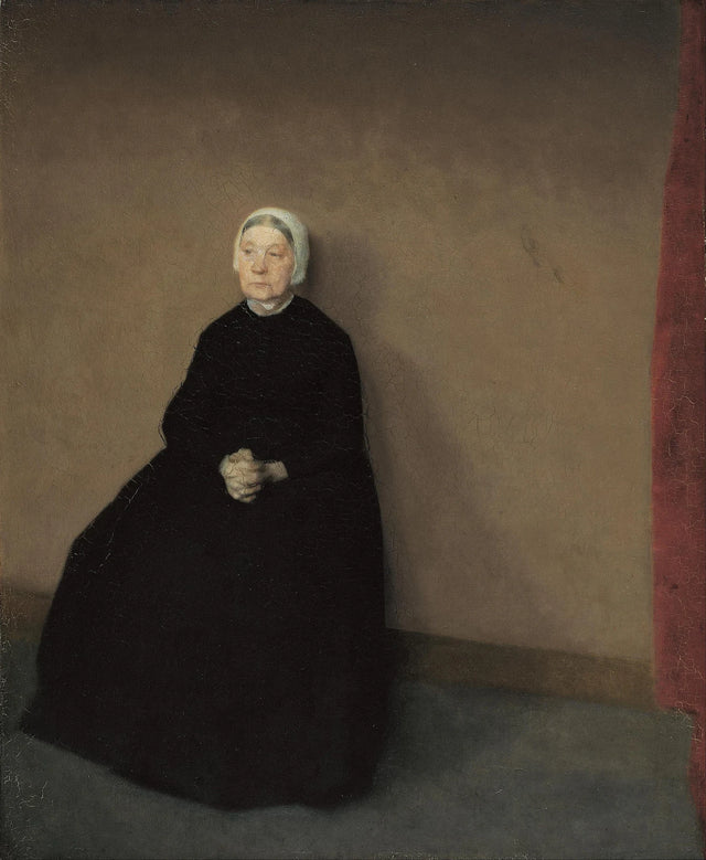 Una vecchia - Vilhelm Hammershøi