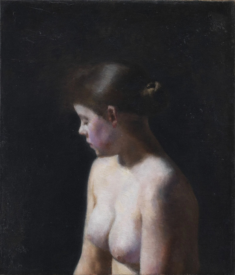 Modèle féminin nu - Vilhelm Hammershøi