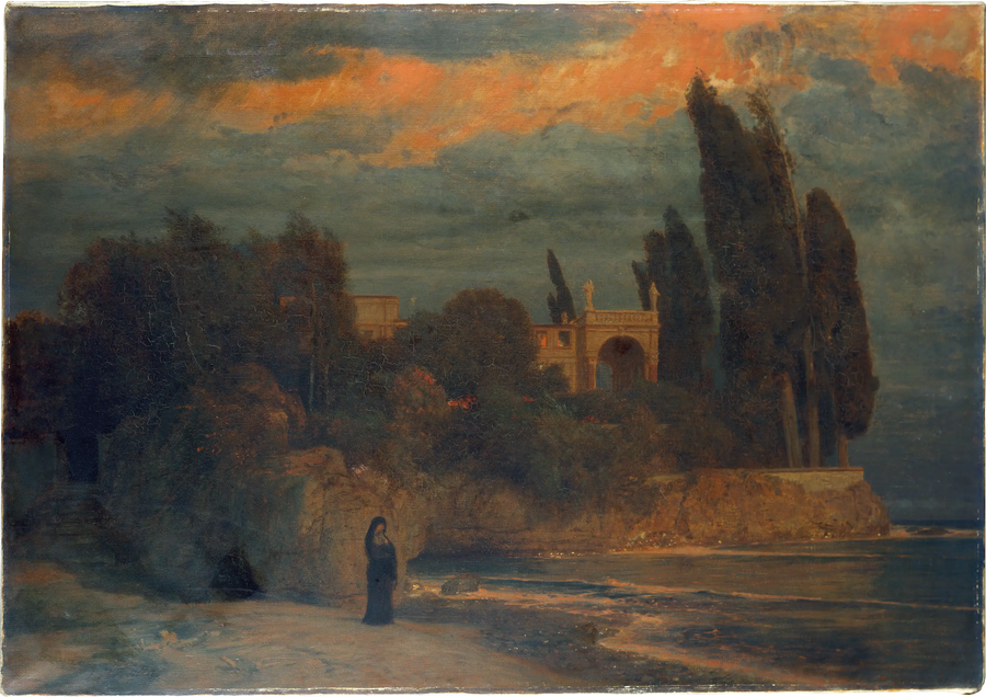 Villa sul mare III - Arnold Böcklin