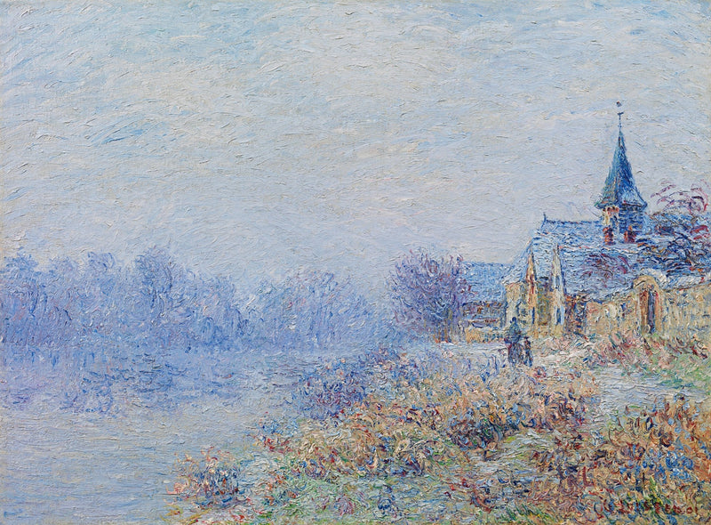 Villaggio sul fiume (Porte-Joie) - Gustave Loiseau