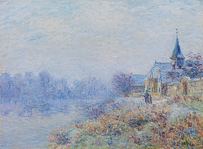Villaggio sul fiume (Porte-Joie) - Gustave Loiseau