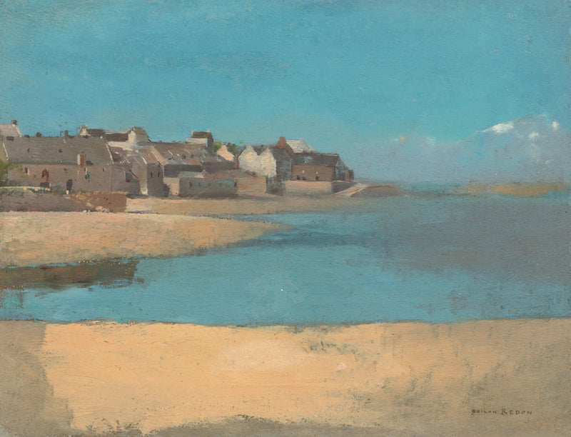 Villaggio sul mare in Bretagna - Odilon Redon