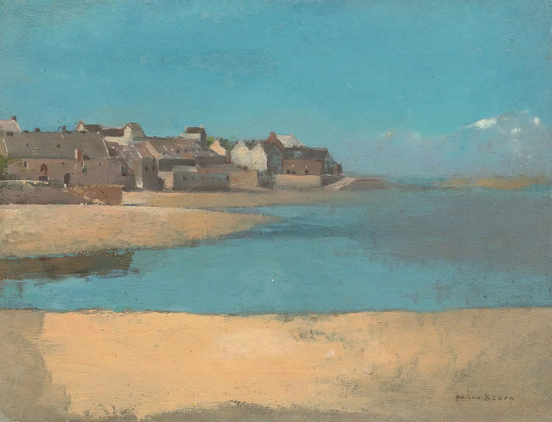 Villaggio sul mare in Bretagna - Odilon Redon