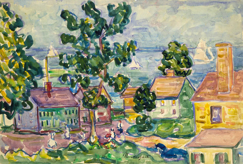 Village costiero della Nuova Inghilterra - Maurice Prendergast