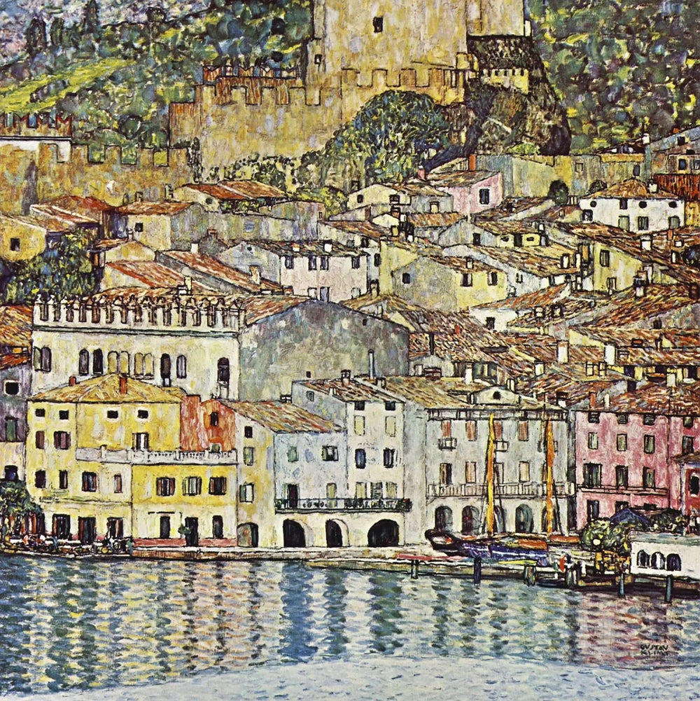 Village côtier - Gustav Klimt image 1 tableau peint à l’huile sur toile