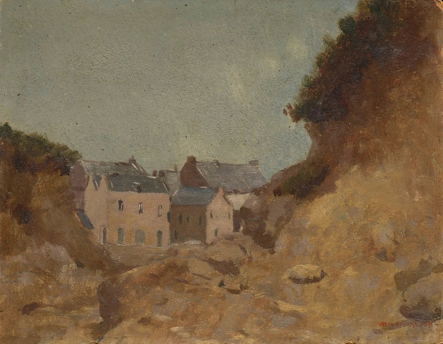 Villaggio nelle Basse-Pyrénées - Odilon Redon