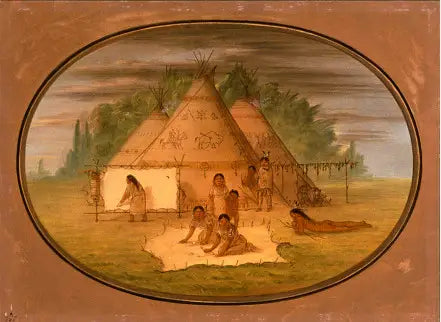 Village de Cheyenne - George Catlin - Alpha Reproduction