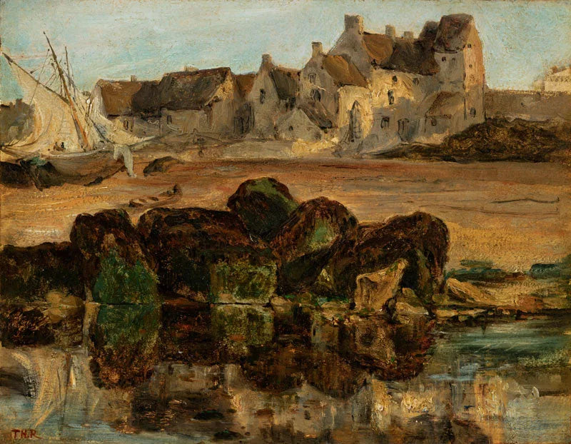 villaggio di pescatori - Théodore Rousseau