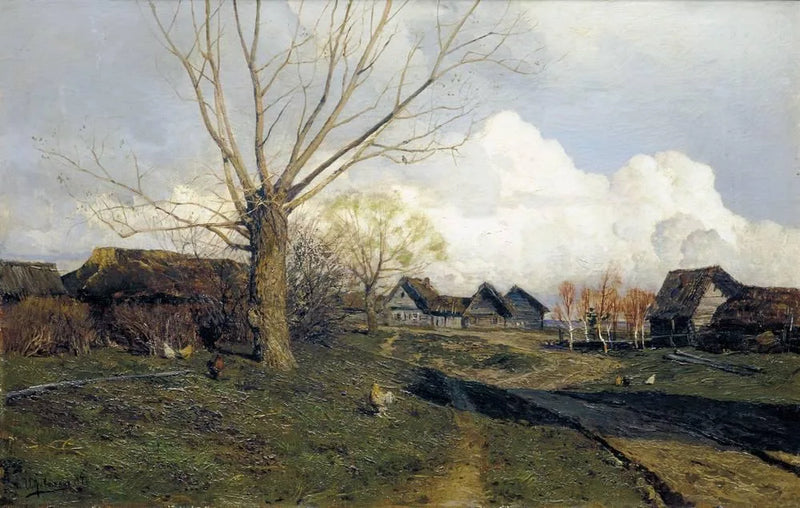 Villaggio Savvinskaya vicino a Zvenigorod - Isaac Levitan