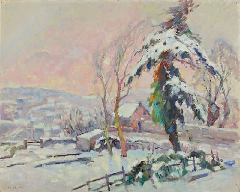 Villaggio innevato - Robert Antoine Pinchon