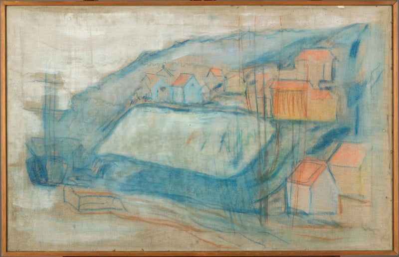 Villaggio vicino al mare - Edvard Munch