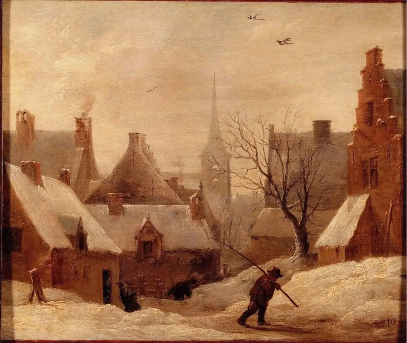 Villaggio sotto la neve - David Teniers il Giovane
