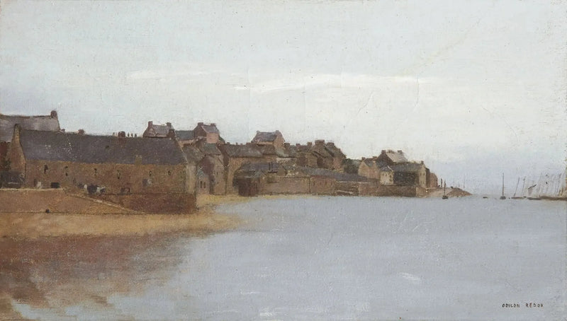 Villaggio sulla costa della Bretagna - Odilon Redon