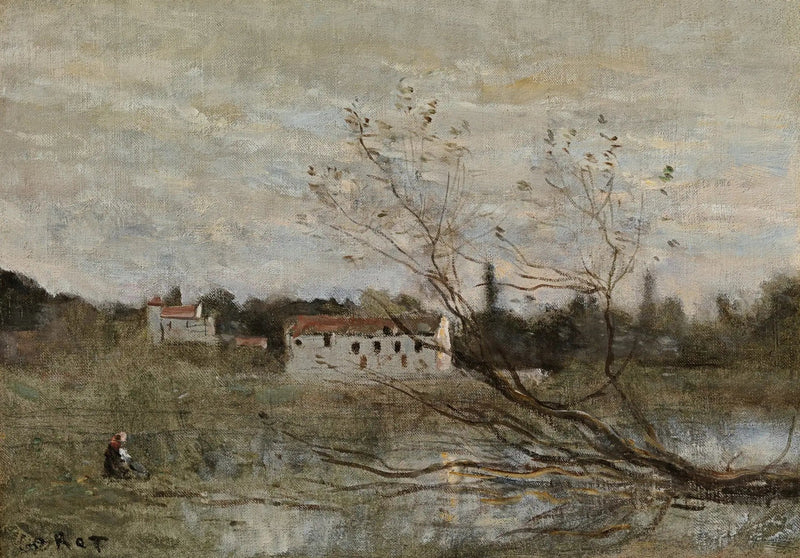 Ville d'Avray, un angolo di stagno - Jean-Baptiste Camille Corot