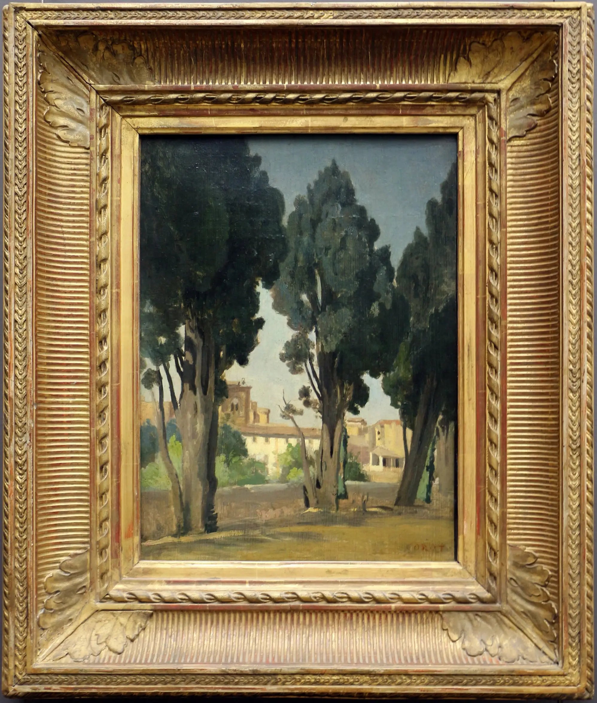 Villeneuve-les-Avignon. Terrasse du jardin de l’hospice - Jean-Baptiste Camille Corot - Alpha Reproduction
