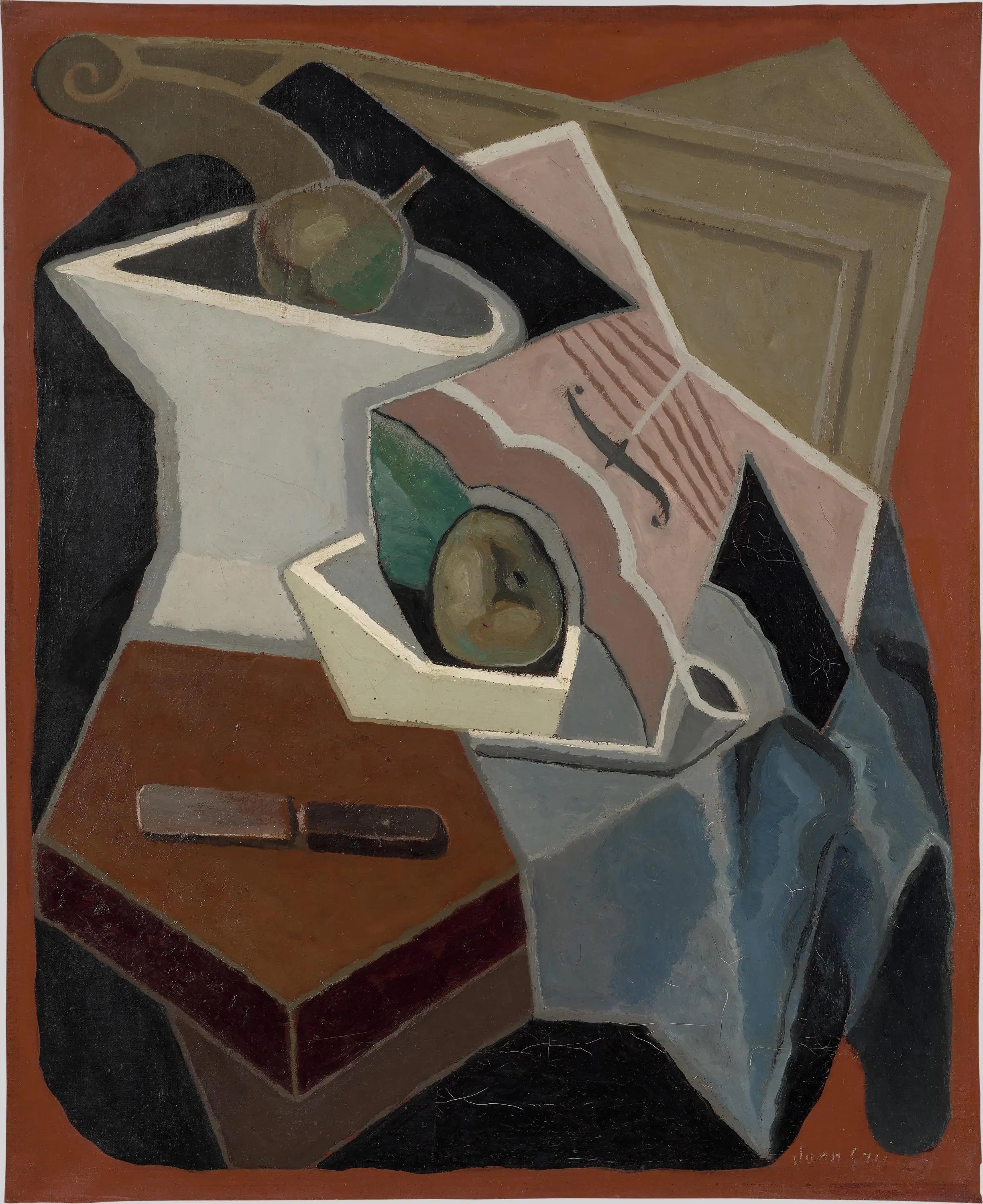 Violon et plat de fruits - Juan Gris - Alpha Reproduction