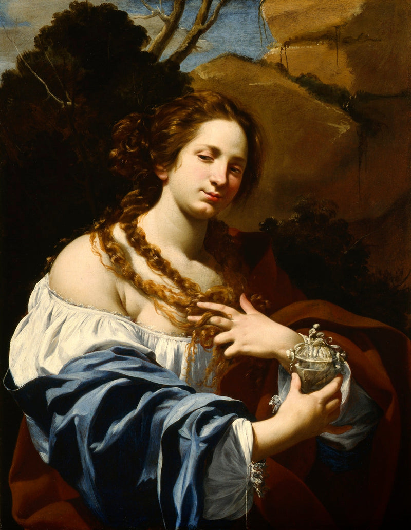 Virginia Vezzi, moglie dell'artista, e Marie Madeleine - Simon Vouet