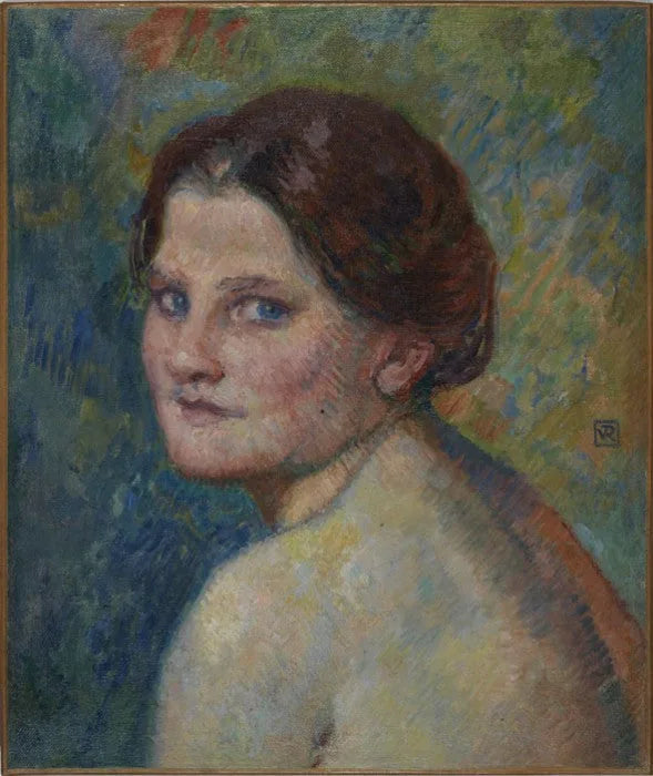 Volto di donna all'aperto - Theo van Rysselberghe