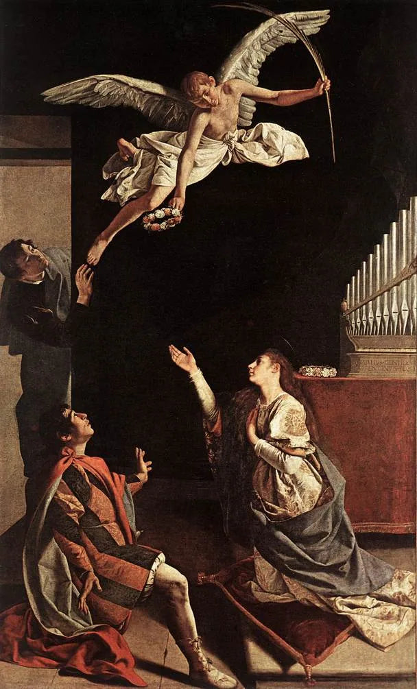Visione di Santa Cecilia - Orazio Gentileschi