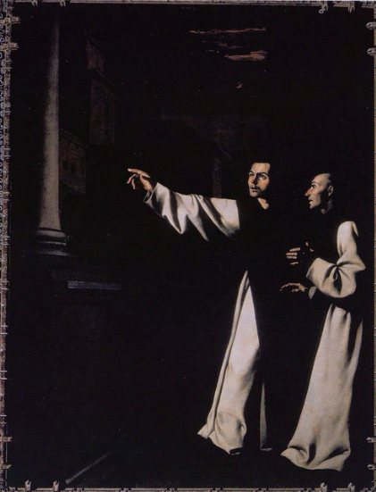 Visione premonitoria del fratello Pedro de Salamanque - Francisco de Zurbarán