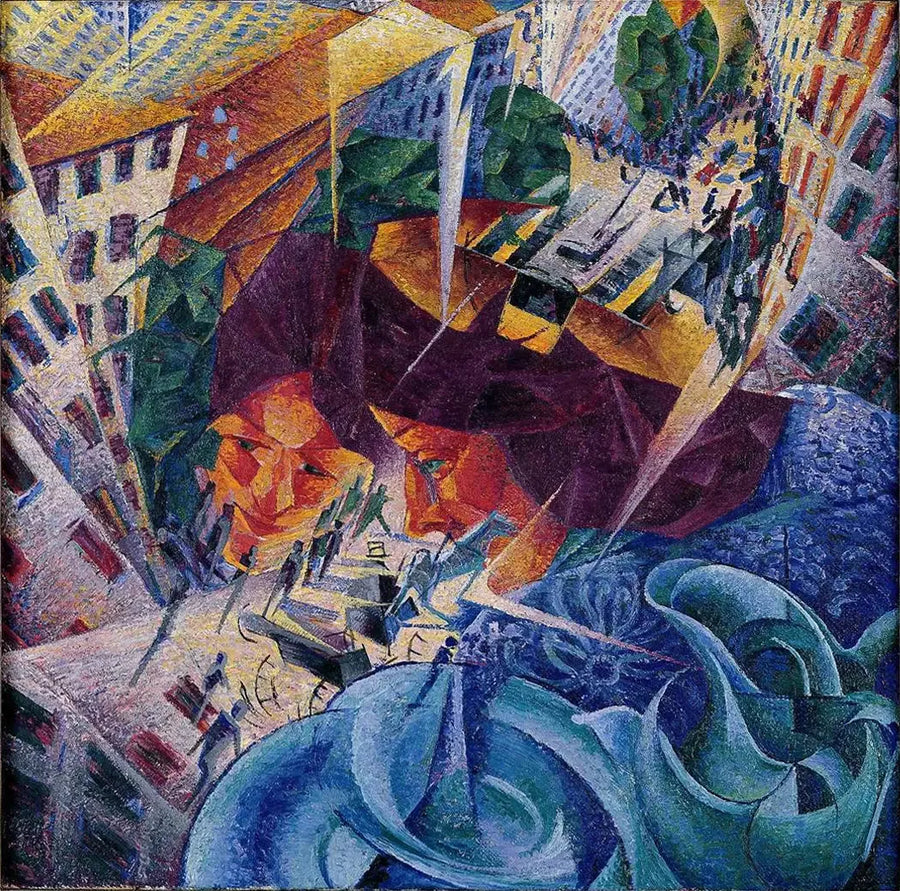 Visioni simultanee - Umberto Boccioni