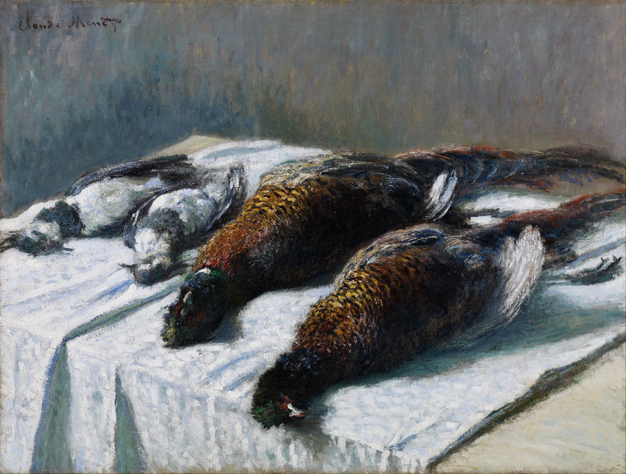 Natura morta con fagiani e pivieri W550 - Claude Monet