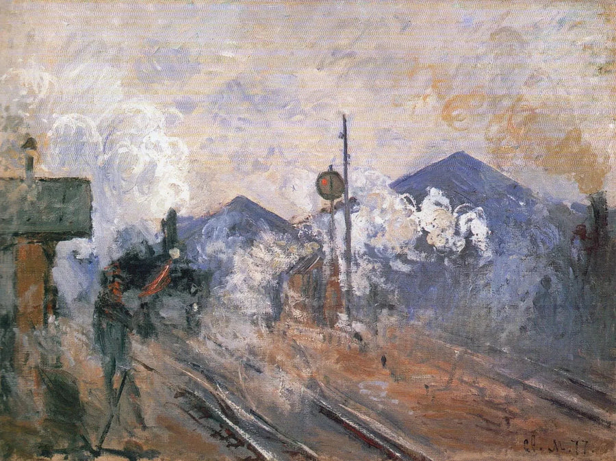Le Vie all'uscita della stazione Saint-Lazare - Claude Monet