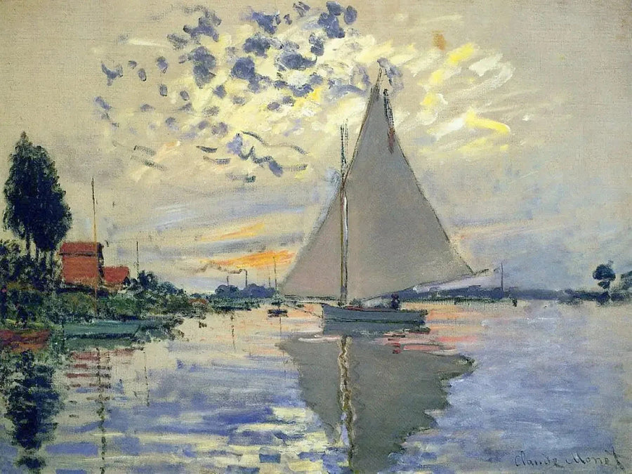 Barca a vela a Petit-Gennevilliers W336 - Claude Monet