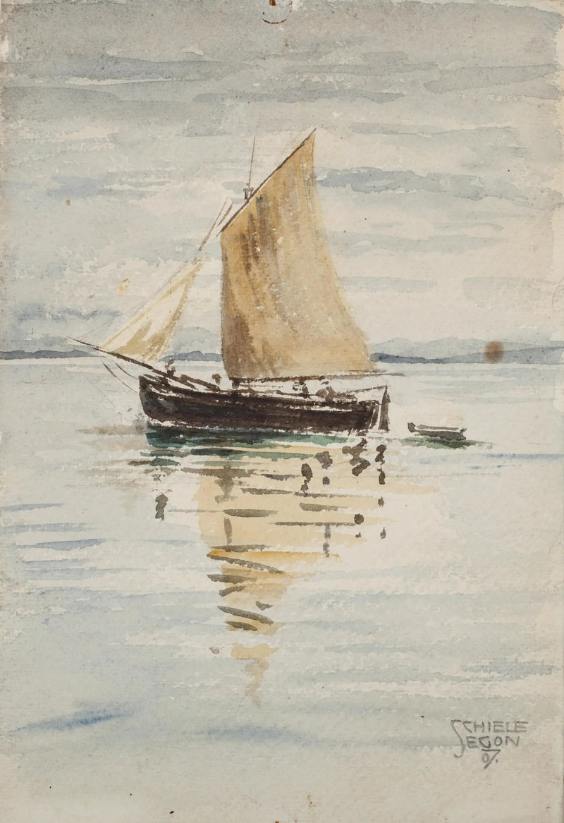Veliero con riflessi - Egon Schiele