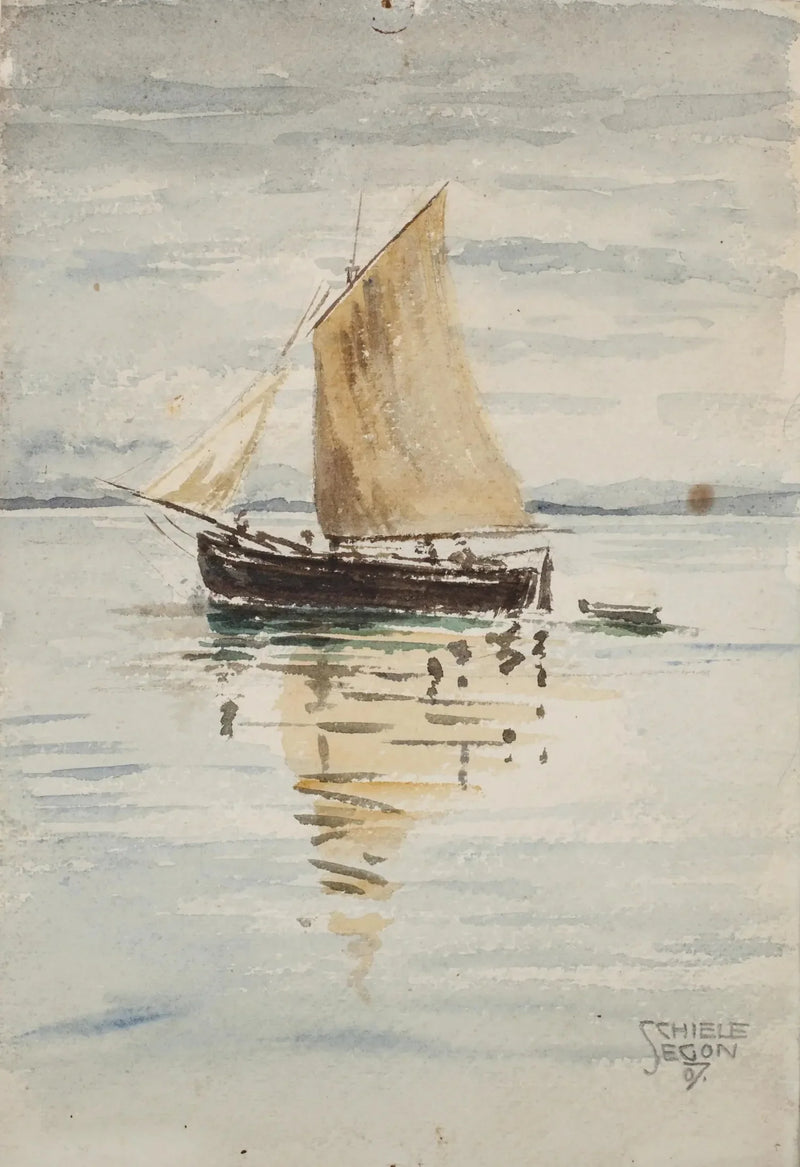 Veliero con riflessi - Egon Schiele