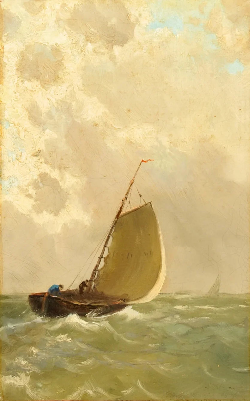 Navigare in mare agitato. - Michael Peter Ancher