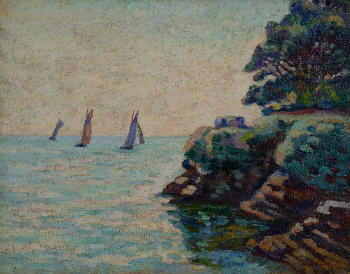 Voiliers à Saint Palais sur Mer - Armand Guillaumin - Alpha Reproduction