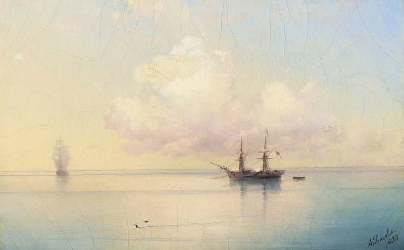 Velieri in tempo calmo. - Ivan Aïvazovski