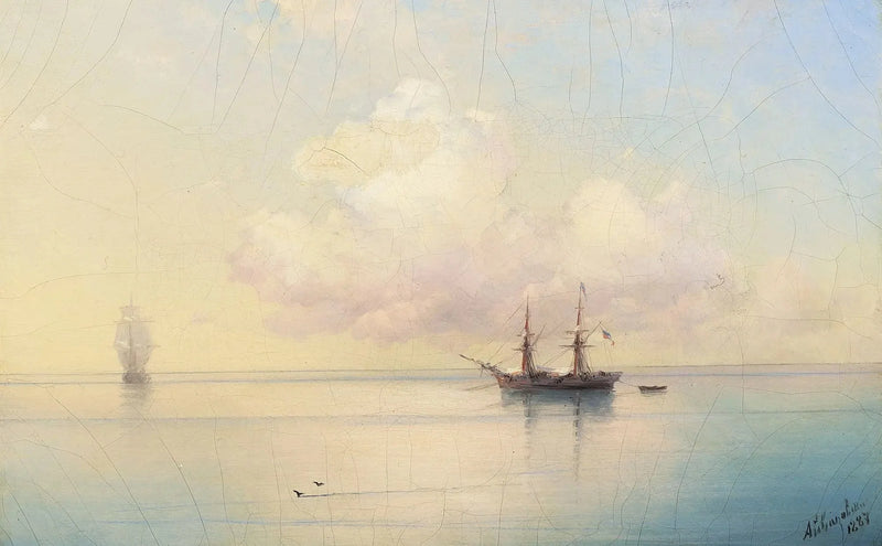 Velieri in tempo calmo. - Ivan Aïvazovski