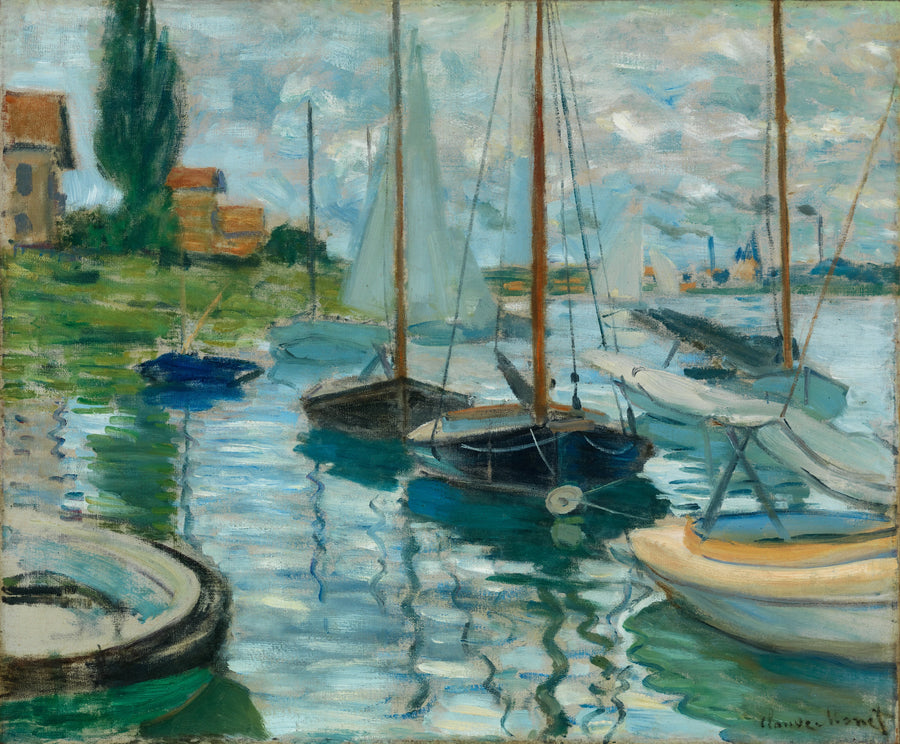 Barche a vela sulla Senna a Petit-Gennevilliers W227 - Claude Monet